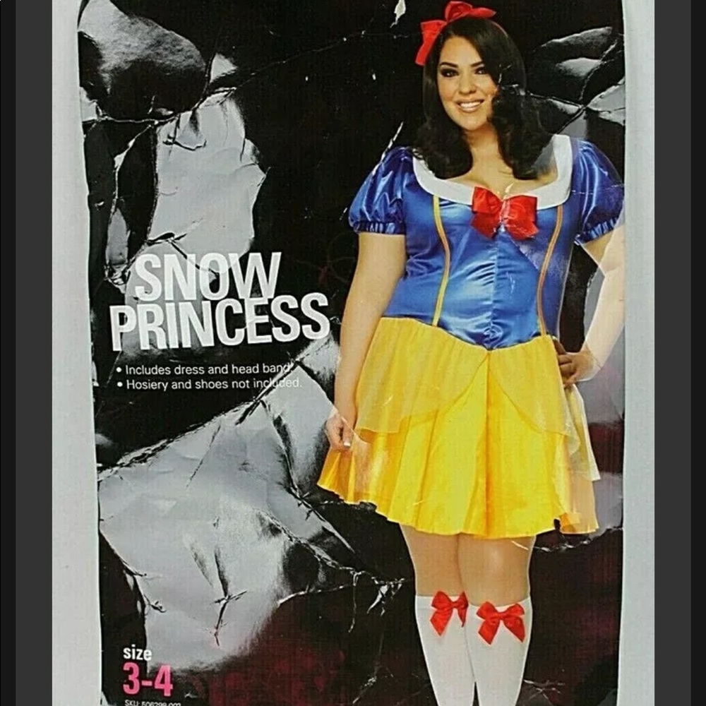 New SNOW WHITE Adult Costume Dress Plus Sz 3X-4X Cosplay Dress Up by Torrid